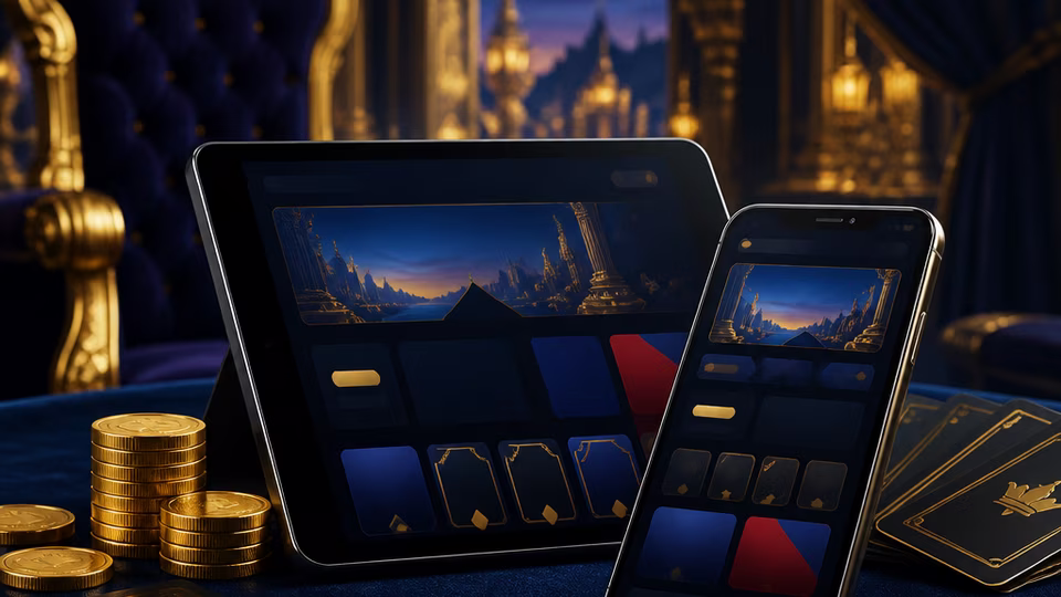 Lucky Emperor mobile browser casino access scene
